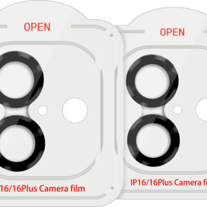 BlueBuilt Apple iPhone 16/16 Plus Camera Lens Protector Aluminium Duo Pack (6151116887871)