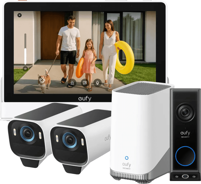 EufyCam S3 Pro Duo Pack + HomeBase 3 + Doorbell E340 + Smart Display E10 (6151123056048)