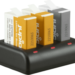Jupio Kit: Enduro Battery GoPro HERO 10/11/12 AHDBT-901 (2x) + Compact USB Triple Charger (8719743933996,[C18719743933996)