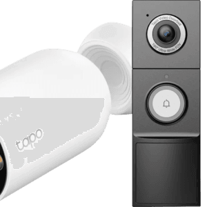 TP-Link Tapo C460 + D235 Smart Battery & Wired Doorbell (6151123043079)