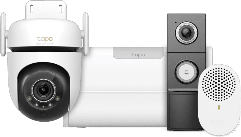 TP-Link Tapo C530WS + H500 CentralHub + D235 Smart Battery & Wired Doorbell (6151123679636)